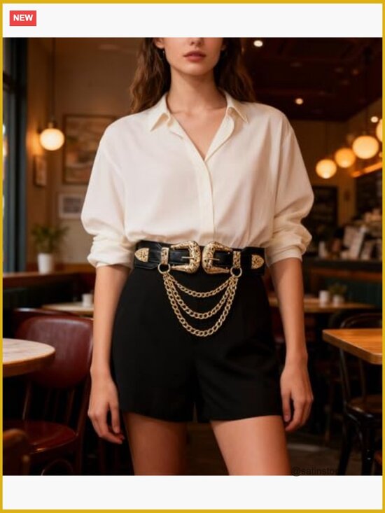 Pearl Belt Elastic Waist Chain Belt Dress Jeans Bridal Beach Party main image 6